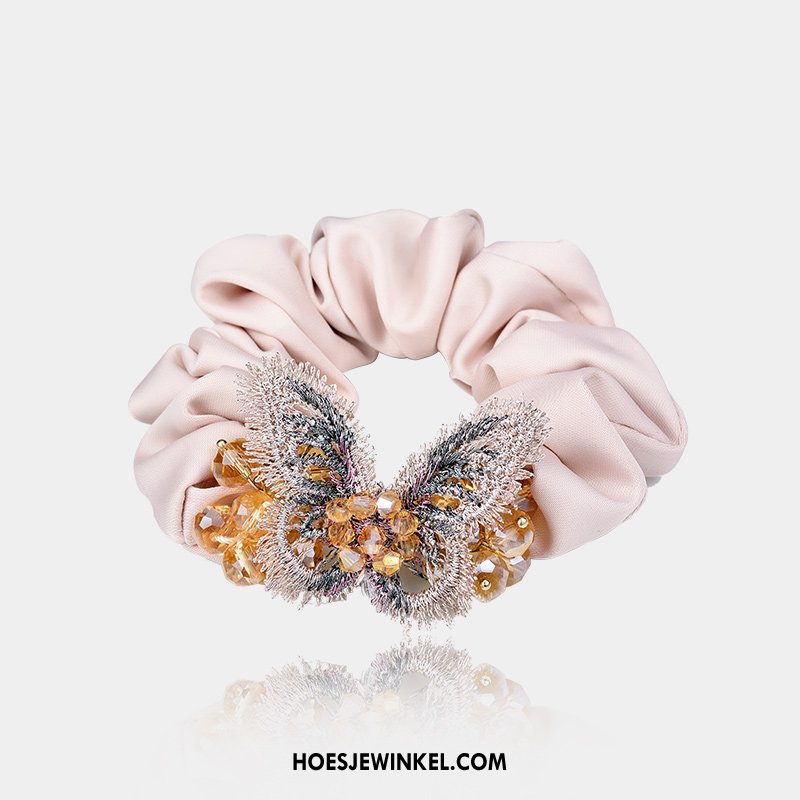 Hoofdtooi Bloemen Dames Elastische Band Volwassen Paardenstaart, Hoofdtooi Bloemen Doek Hoofdtooi