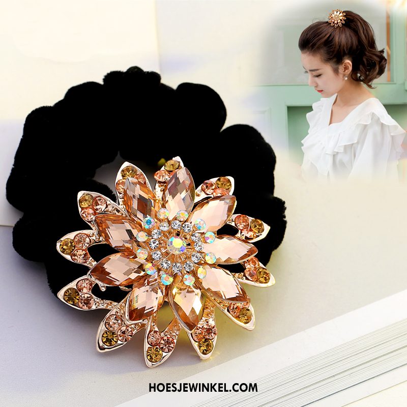 Hoofdtooi Bloemen Dames Haarring Haarspeld Strass, Hoofdtooi Bloemen Nieuw Haaraccessoires