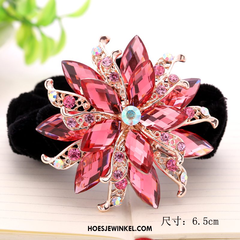 Hoofdtooi Bloemen Dames Haarring Haarspeld Strass, Hoofdtooi Bloemen Nieuw Haaraccessoires