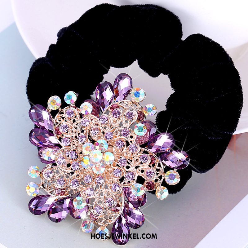 Hoofdtooi Bloemen Dames Haarring Haarspeld Strass, Hoofdtooi Bloemen Nieuw Haaraccessoires