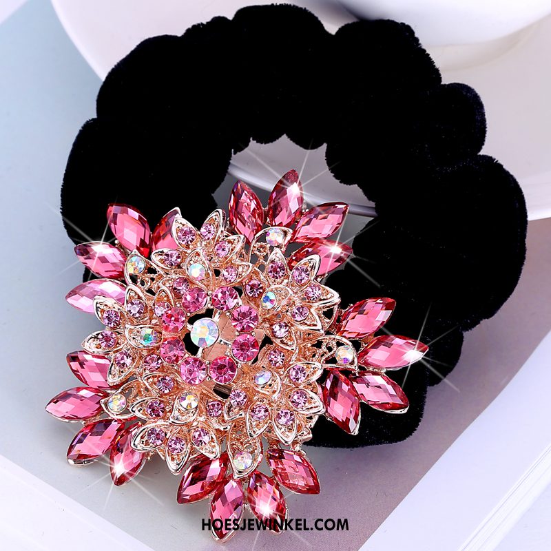 Hoofdtooi Bloemen Dames Haarring Haarspeld Strass, Hoofdtooi Bloemen Nieuw Haaraccessoires