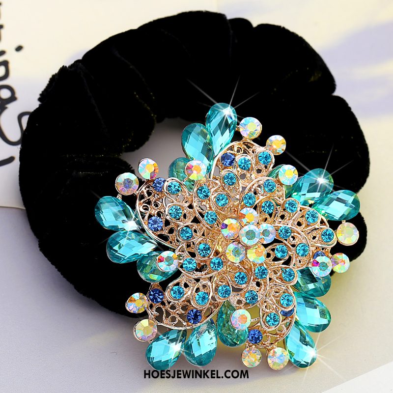 Hoofdtooi Bloemen Dames Haarring Haarspeld Strass, Hoofdtooi Bloemen Nieuw Haaraccessoires