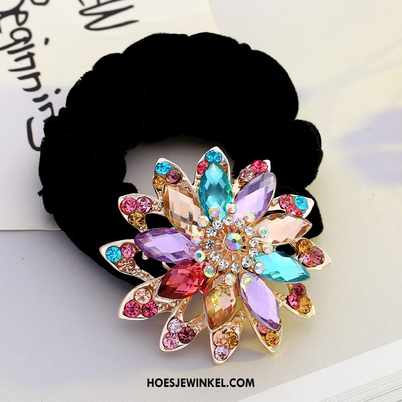 Hoofdtooi Bloemen Dames Haarring Haarspeld Strass, Hoofdtooi Bloemen Nieuw Haaraccessoires