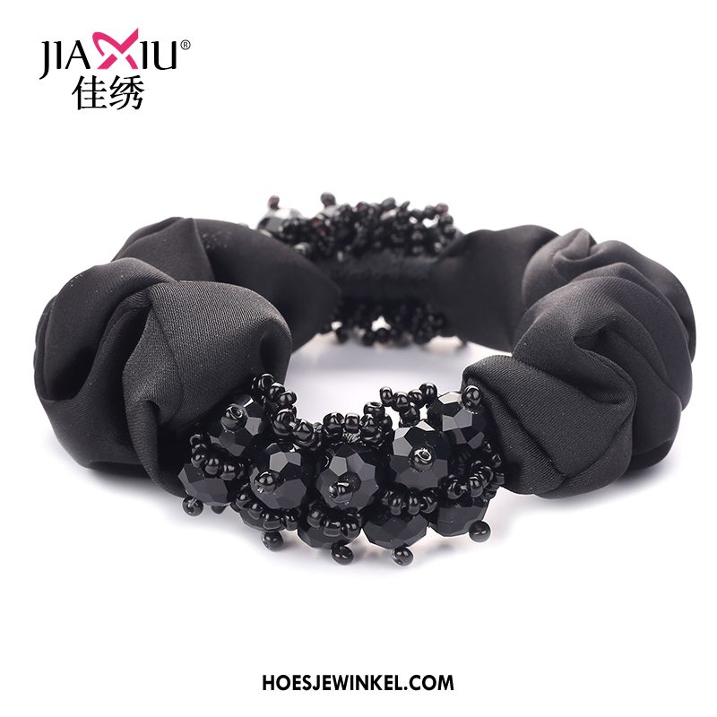 Hoofdtooi Bloemen Dames Haarring Leer Haarschijf, Hoofdtooi Bloemen Haaraccessoires Doek