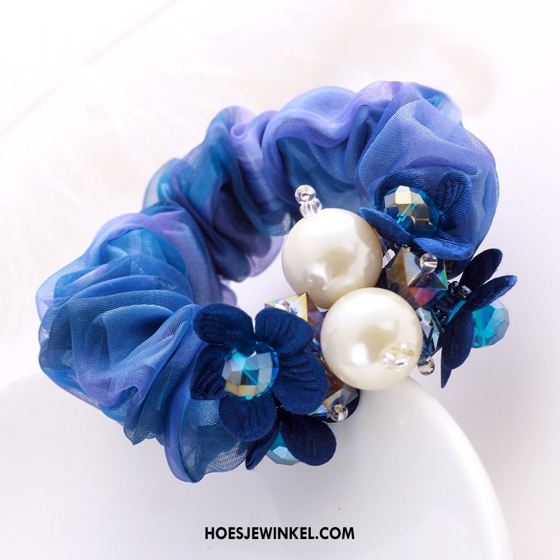 Hoofdtooi Bloemen Dames Hoofdtooi Elastiek Bind Haar, Hoofdtooi Bloemen Bloemen Pony