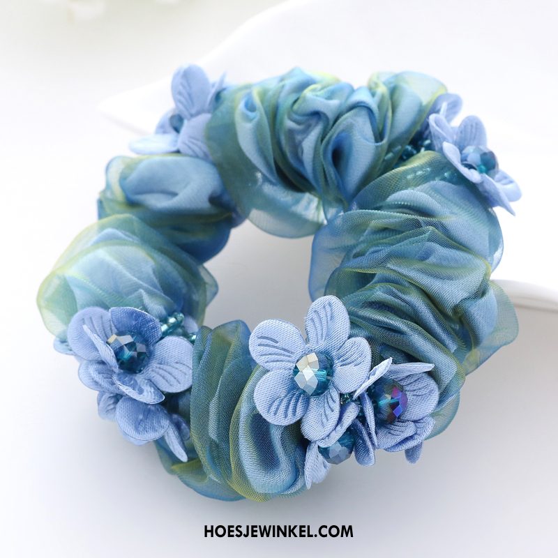 Hoofdtooi Bloemen Dames Hoofdtooi Elastiek Bind Haar, Hoofdtooi Bloemen Bloemen Pony