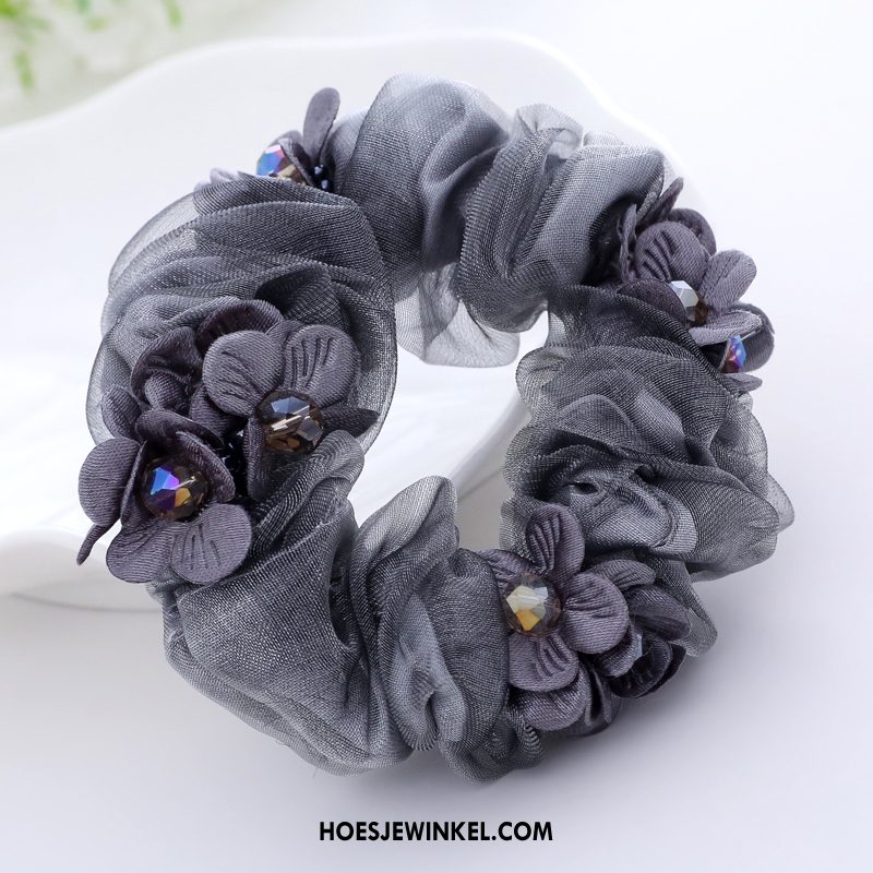 Hoofdtooi Bloemen Dames Hoofdtooi Elastiek Bind Haar, Hoofdtooi Bloemen Bloemen Pony