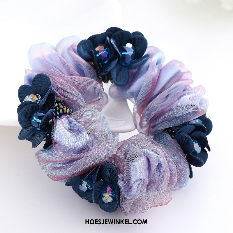 Hoofdtooi Bloemen Dames Hoofdtooi Elastiek Bind Haar, Hoofdtooi Bloemen Bloemen Pony