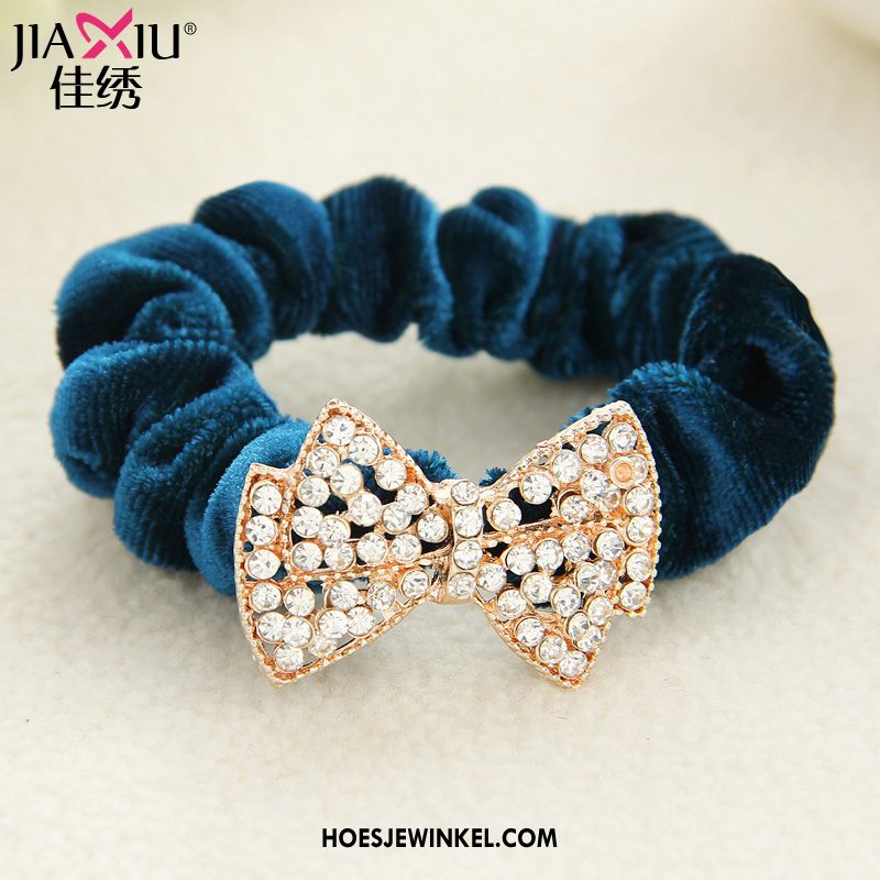 Hoofdtooi Bloemen Dames Paardenstaart Bloemen Haarring, Hoofdtooi Bloemen Elastische Band Strass