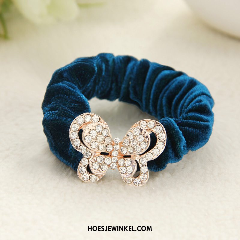 Hoofdtooi Bloemen Dames Paardenstaart Bloemen Haarring, Hoofdtooi Bloemen Elastische Band Strass