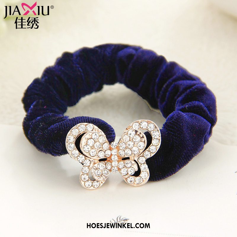 Hoofdtooi Bloemen Dames Paardenstaart Bloemen Haarring, Hoofdtooi Bloemen Elastische Band Strass