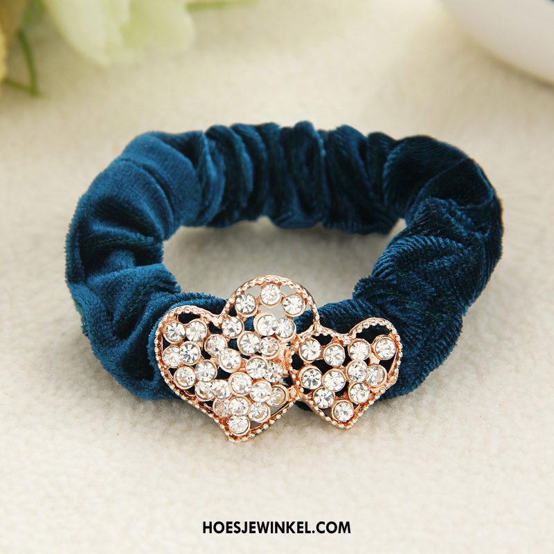 Hoofdtooi Bloemen Dames Paardenstaart Bloemen Haarring, Hoofdtooi Bloemen Elastische Band Strass