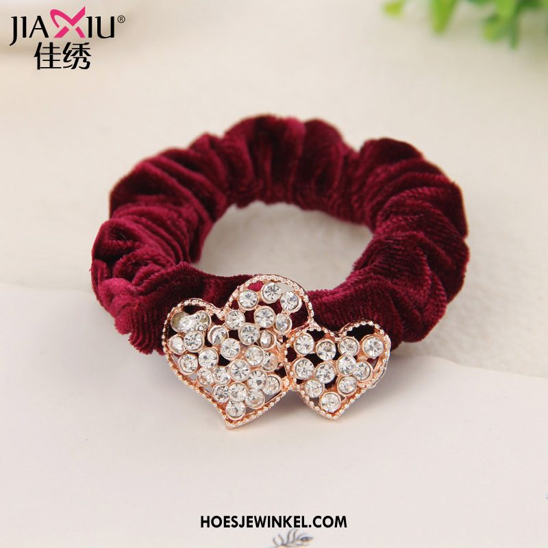 Hoofdtooi Bloemen Dames Paardenstaart Bloemen Haarring, Hoofdtooi Bloemen Elastische Band Strass