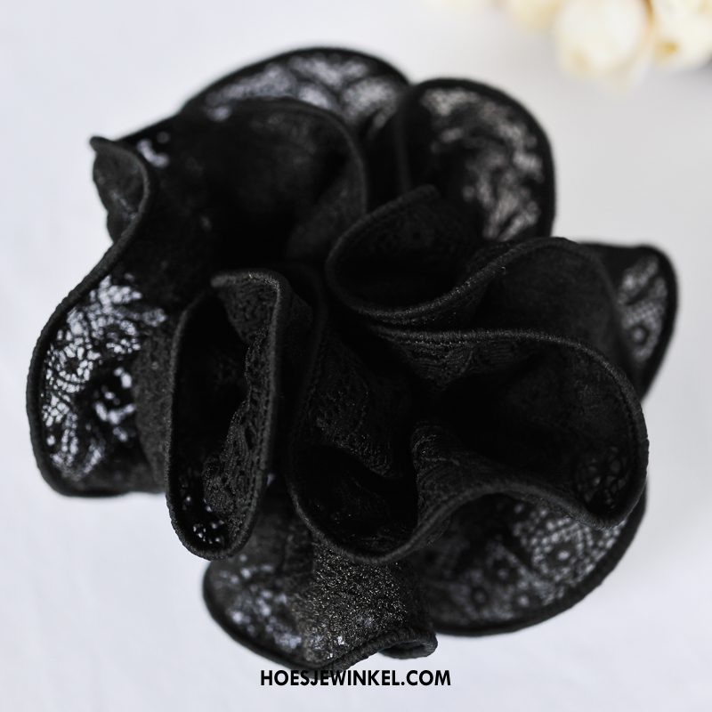 Hoofdtooi Bloemen Dames Tas Haaraccessoires Effen Kleur, Hoofdtooi Bloemen Haarring Werk Schwarz