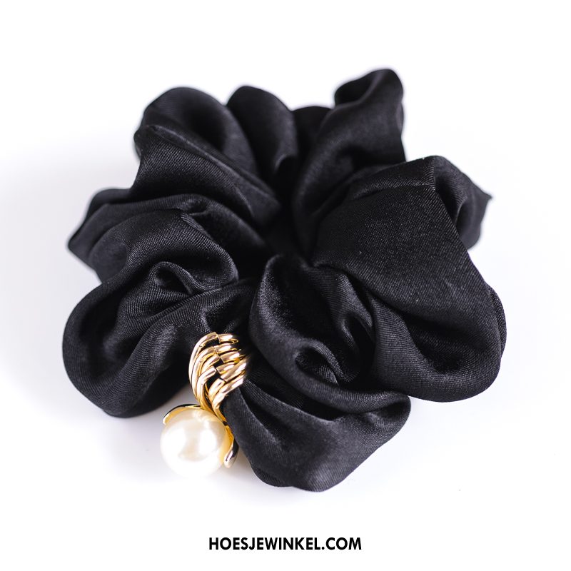 Hoofdtooi Bloemen Dames Tas Haaraccessoires Effen Kleur, Hoofdtooi Bloemen Haarring Werk Schwarz