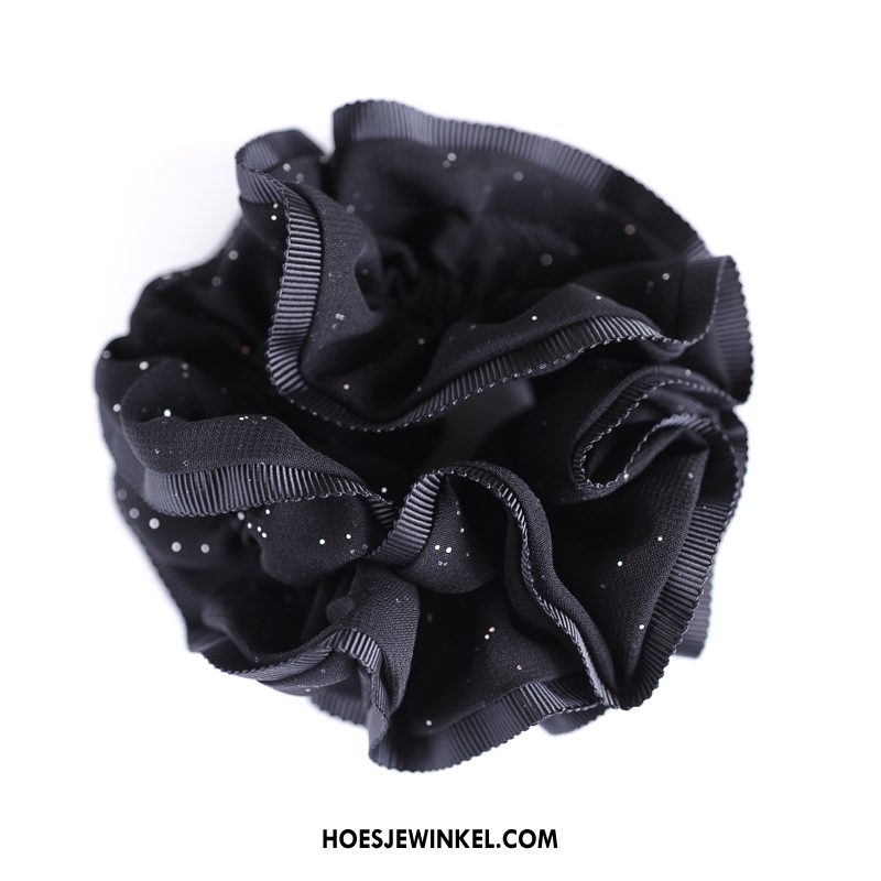 Hoofdtooi Bloemen Dames Tas Haaraccessoires Effen Kleur, Hoofdtooi Bloemen Haarring Werk Schwarz