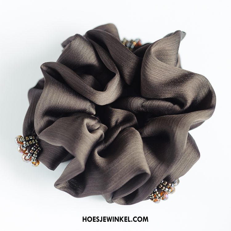 Hoofdtooi Bloemen Dames Tas Haaraccessoires Effen Kleur, Hoofdtooi Bloemen Haarring Werk Schwarz