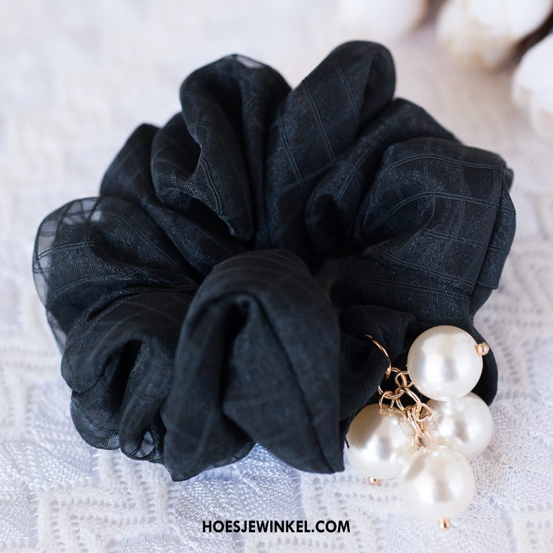 Hoofdtooi Bloemen Dames Tas Haaraccessoires Effen Kleur, Hoofdtooi Bloemen Haarring Werk Schwarz