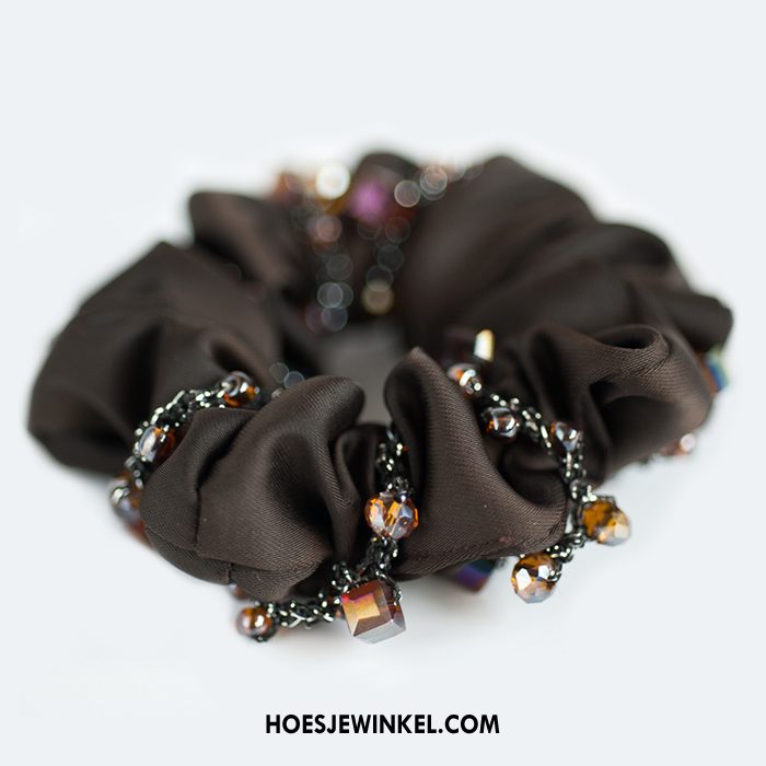 Hoofdtooi Bloemen Dames Tas Haaraccessoires Effen Kleur, Hoofdtooi Bloemen Haarring Werk Schwarz