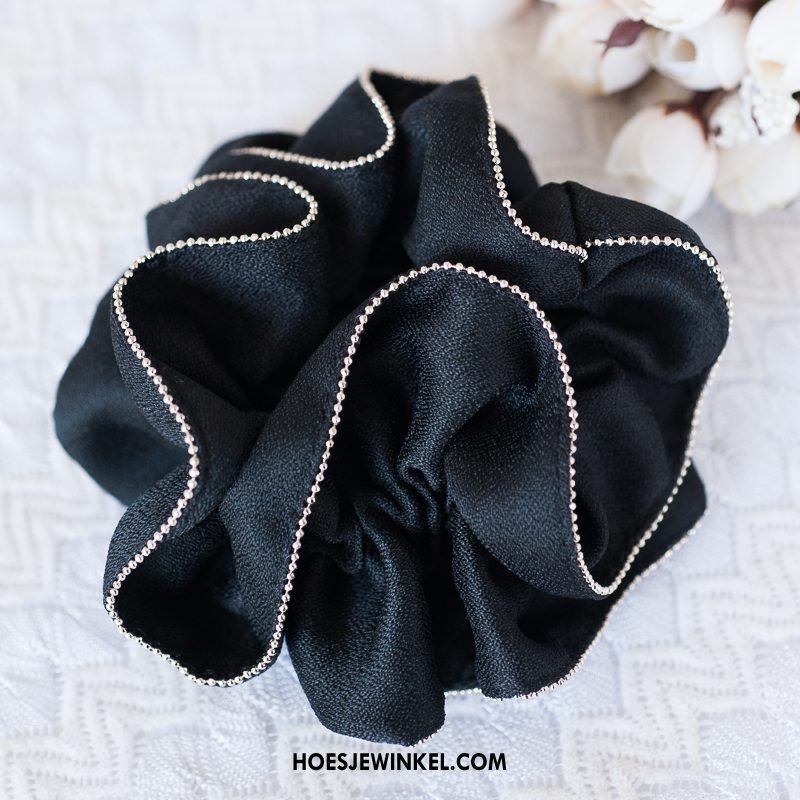 Hoofdtooi Bloemen Dames Tas Haaraccessoires Effen Kleur, Hoofdtooi Bloemen Haarring Werk Schwarz