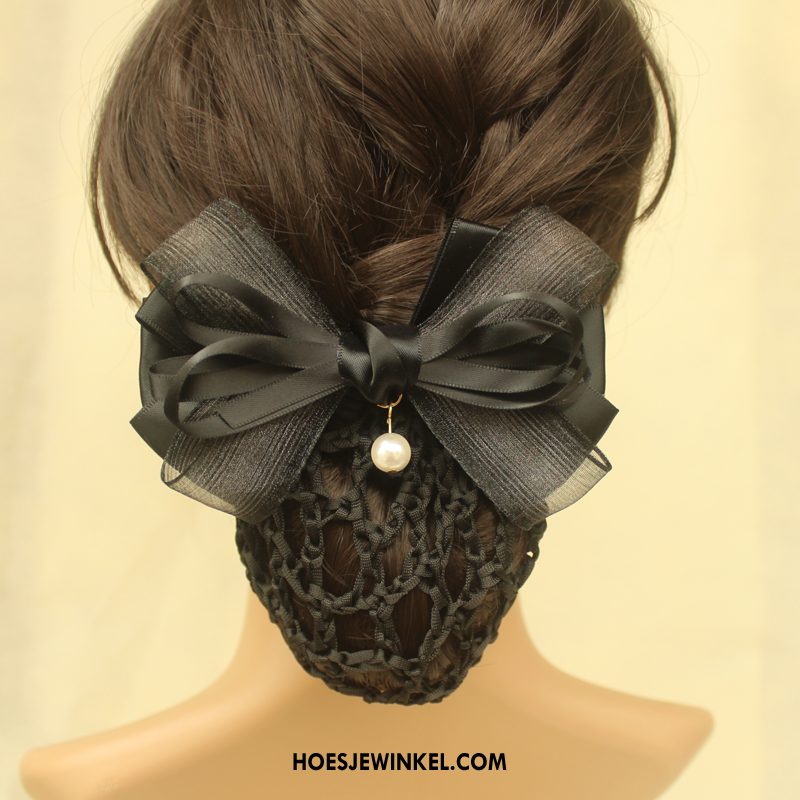 Hoofdtooi Bloemen Dames Verpleegster Mesh Bloemen, Hoofdtooi Bloemen Haarspeld Kant Schwarz Silber