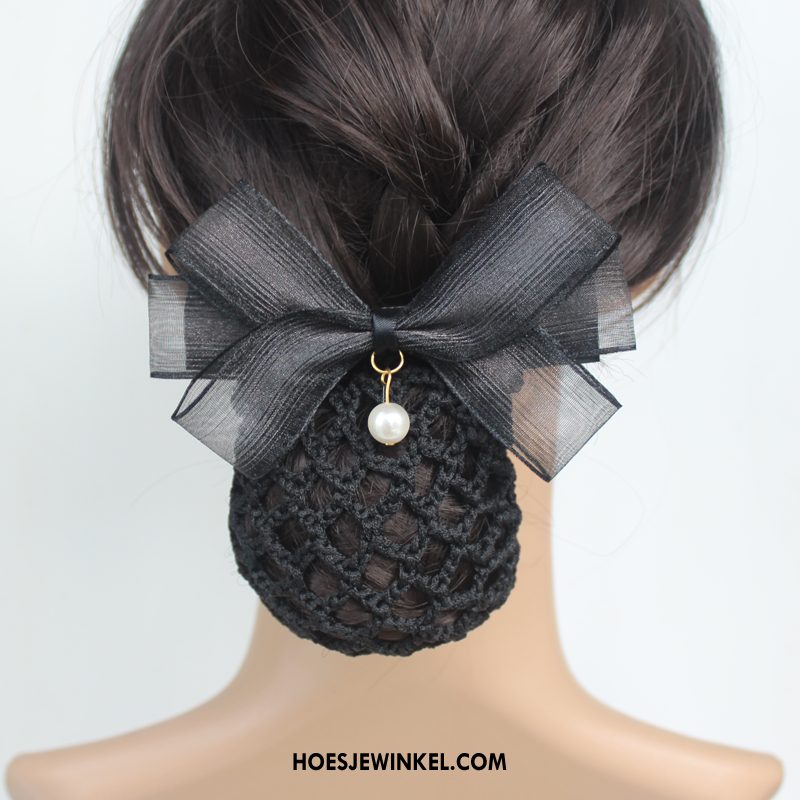 Hoofdtooi Bloemen Dames Verpleegster Mesh Bloemen, Hoofdtooi Bloemen Haarspeld Kant Schwarz Silber