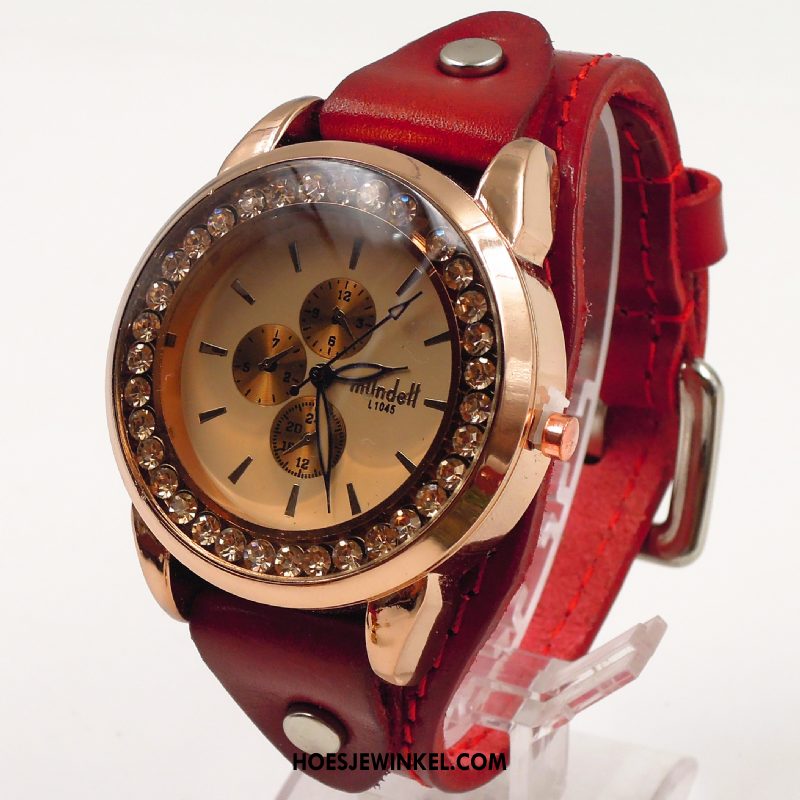 Horloges Dames Echte Vrouwen Waterdicht, Horloges Zuiver Student