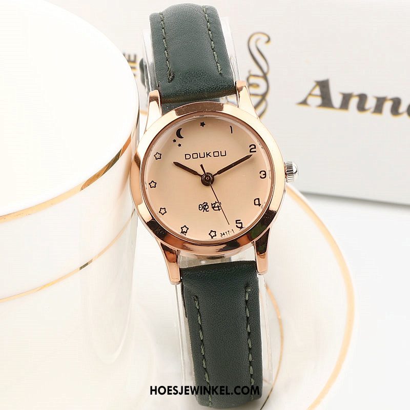 Horloges Dames Gemiddelde Quartz Horloge Nieuw, Horloges Kunst Eenvoudig