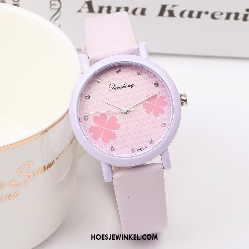 Horloges Dames Gemiddelde Strass Horloge, Horloges Mini Kind