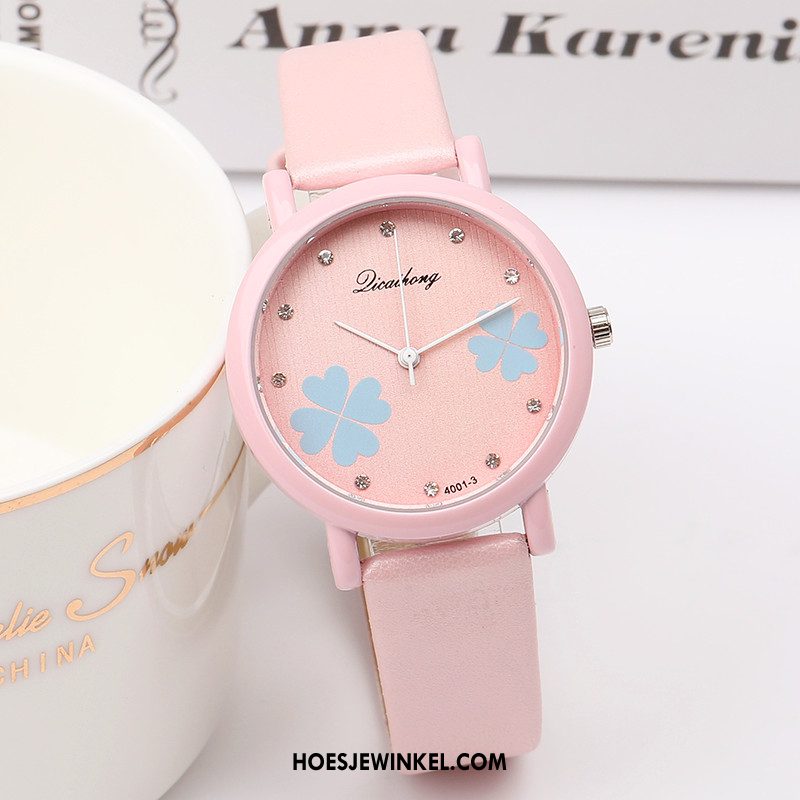 Horloges Dames Gemiddelde Strass Horloge, Horloges Mini Kind