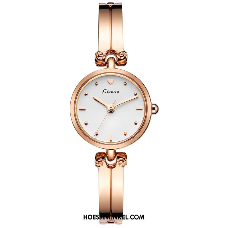 Horloges Dames Horloge Armbanden Vrouwen, Horloges Student Trend Gold Beige Silber