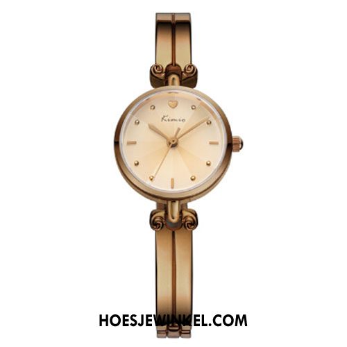 Horloges Dames Horloge Armbanden Vrouwen, Horloges Student Trend Gold Beige Silber
