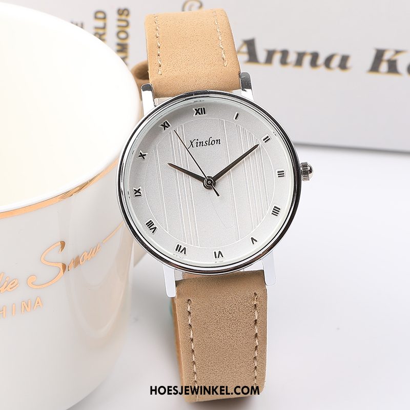 Horloges Dames Horloge Elegante Bloemen, Horloges Eenvoudig Trend Rosa