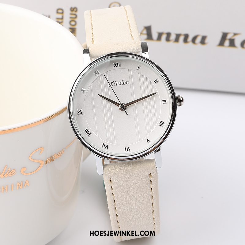 Horloges Dames Horloge Elegante Bloemen, Horloges Eenvoudig Trend Rosa