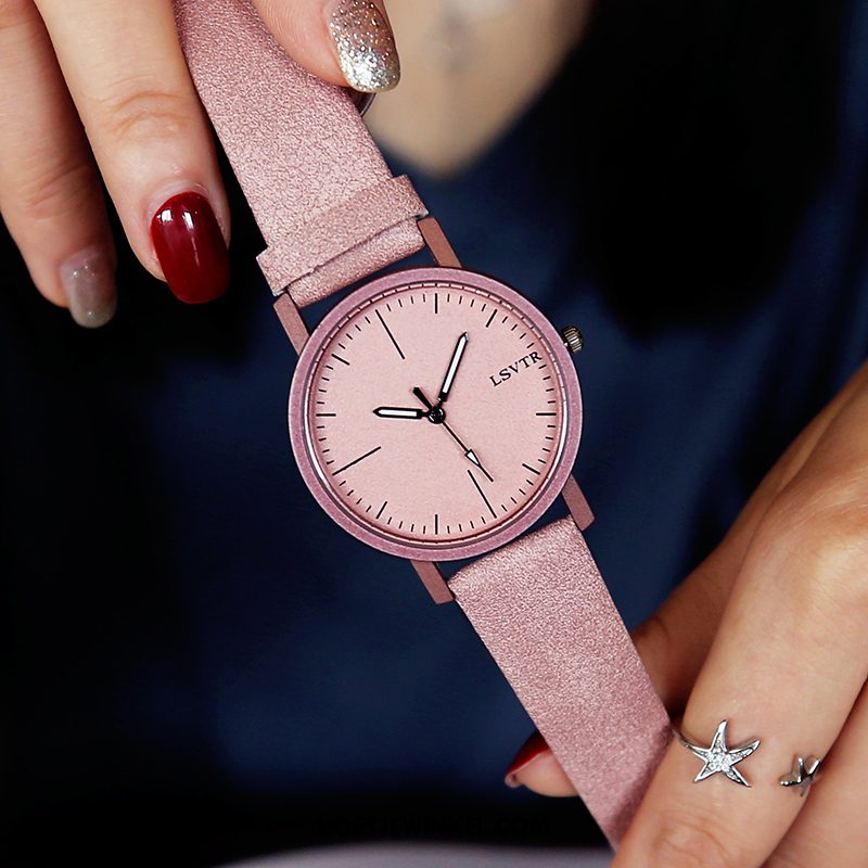 Horloges Dames Horloge Elegante Casual, Horloges Trend Mesh Rot