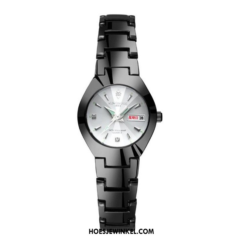 Horloges Dames Horloge Kalender Dubbele Kalender, Horloges Waterdicht Lovers