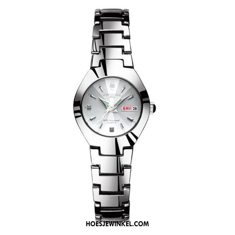 Horloges Dames Horloge Kalender Dubbele Kalender, Horloges Waterdicht Lovers