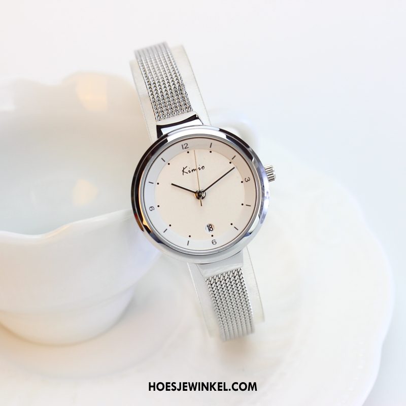 Horloges Dames Kalender Mode Quartz Horloge, Horloges Casual Waterdicht