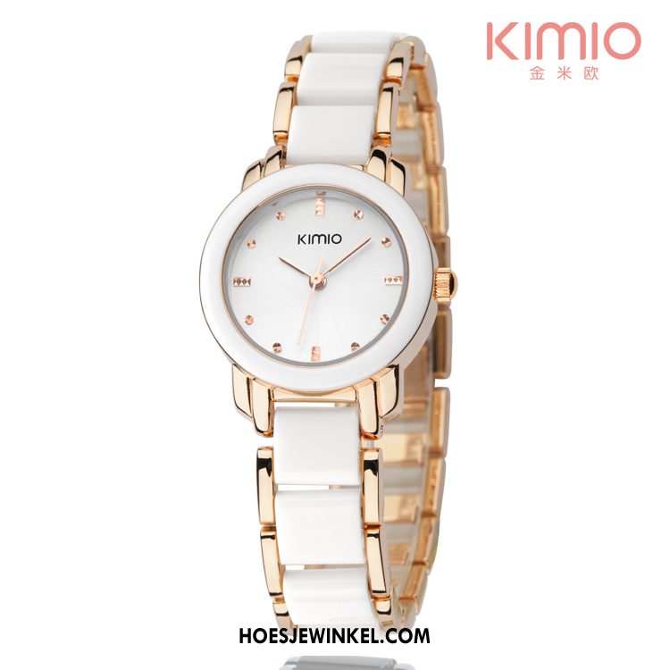 Horloges Dames Keramiek Armbanden Vrouwen, Horloges Eenvoudig Horloge Weiß