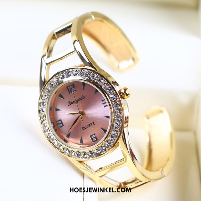 Horloges Dames Mode Trend Quartz Horloge, Horloges Strass Vrouwen