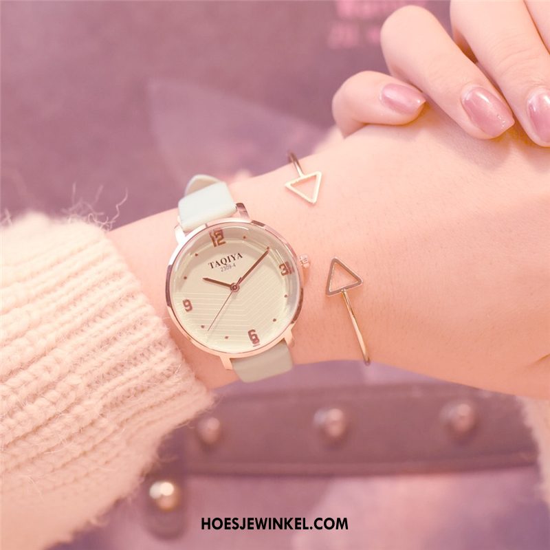 Horloges Dames Praktisch Bloemen Roze, Horloges Student Horloge