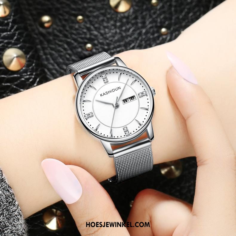 Horloges Dames Quartz Horloge Casual Lint, Horloges Student Vrouwen