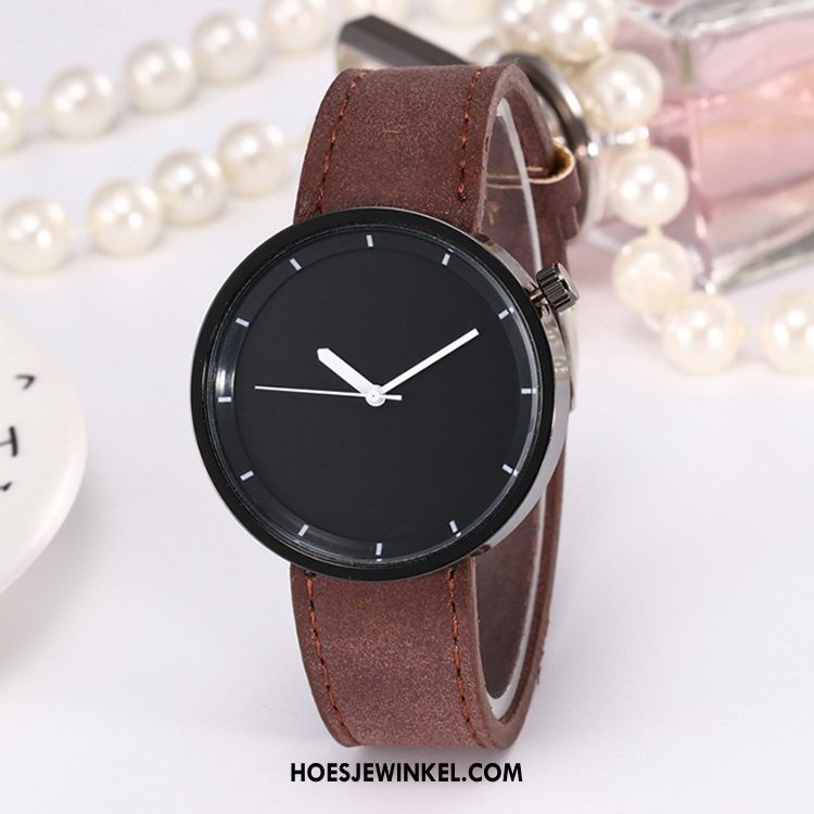 Horloges Dames Quartz Horloge Dun Mode, Horloges Schrobben Comfortabel