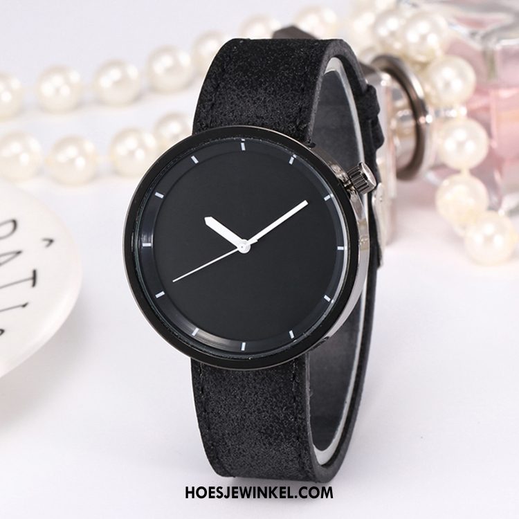 Horloges Dames Quartz Horloge Dun Mode, Horloges Schrobben Comfortabel