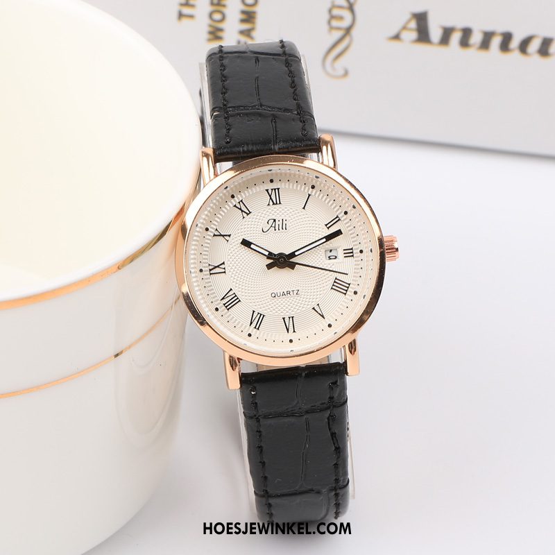 Horloges Dames Quartz Horloge Eenvoudig Trend, Horloges Elegante Kalender