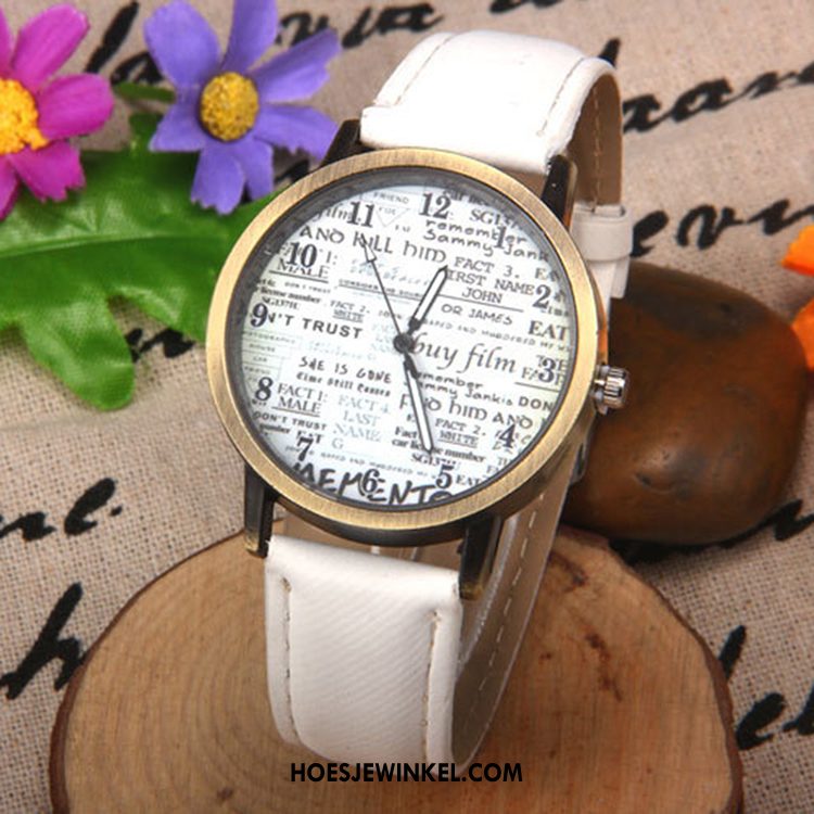 Horloges Dames Quartz Horloge Vintage Vrouwen, Horloges Brits Student