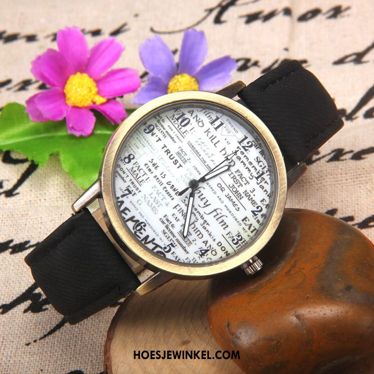 Horloges Dames Quartz Horloge Vintage Vrouwen, Horloges Brits Student