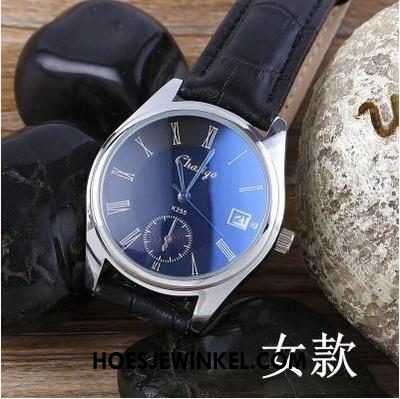 Horloges Dames Riem Lovers Waterdicht, Horloges Horloge Kalender Blau