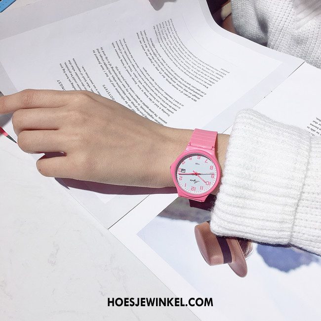 Horloges Dames Schattig Horloge Student, Horloges Snoep Kleur Zoet