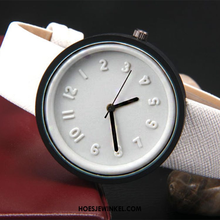 Horloges Dames Scheppend Eenvoudig Quartz Horloge, Horloges Nieuw Driedimensionaal